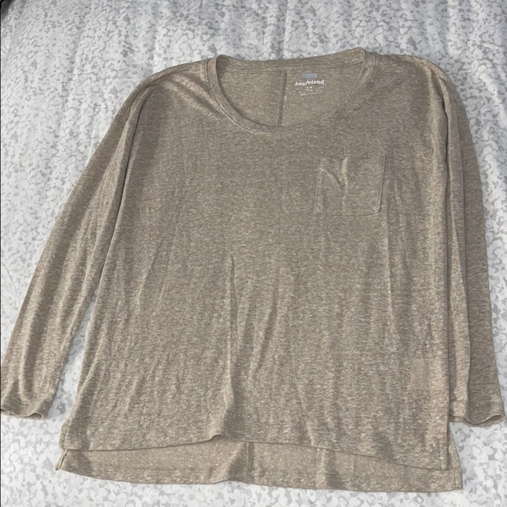 Beige long sleeve S